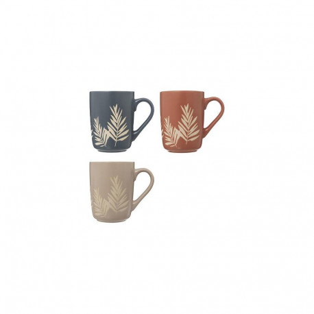 MUG 500ML LEAVES 3 DIFFERENT DESIGNS