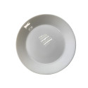 taldrik lame 17.8cm valge