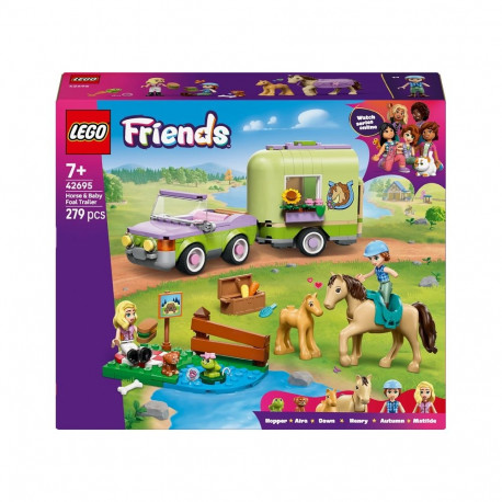 CONSTR LEGO HORSE&BABY FOAL TRAILER42695