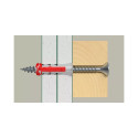 FRAME PLUG WITH SCREW 6X30 MM 50PCS