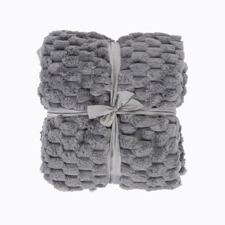 BLANKET FLAKES 150X200 CM L.GREY