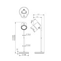 laualamp LED-taskulamp BL-1005 valge