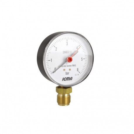 manomeeter 80 mm 1/2 6 bar