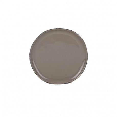 DESERT PLATE DARK BROWN 20.3CM