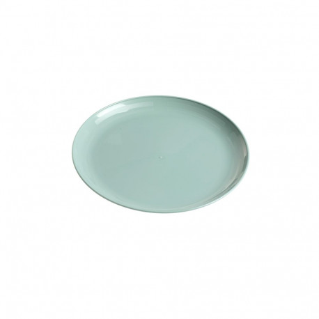 SHALLOW BIG PLASTIC PLATE. GREEN