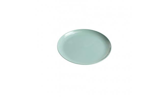 SHALLOW BIG PLASTIC PLATE. GREEN