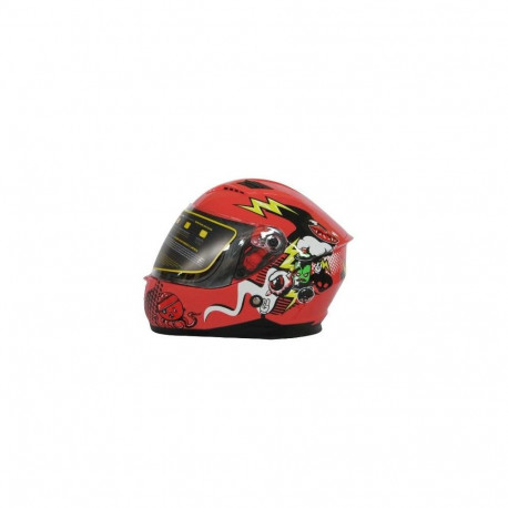 kiiver motorbike YM-209 kollane