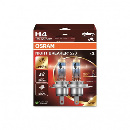 CAR LIGHT OSRAM 60/55W 12V P43T 5X2 H4