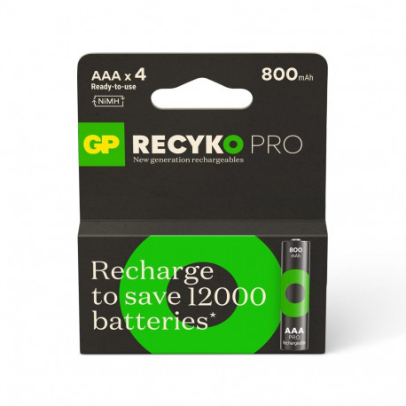 accud GP ReCyko AAA, 800mAh, 4 tk