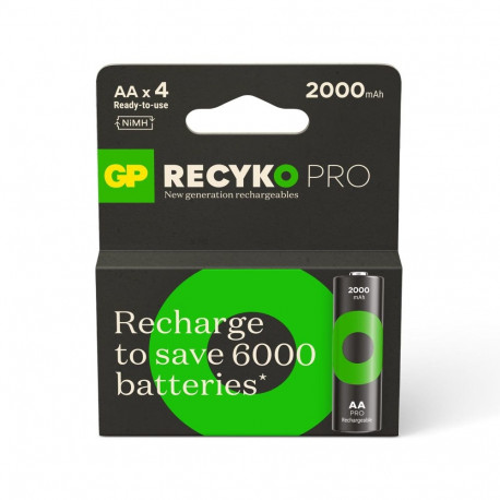 GP ReCyko AA akud 2000mAh 4tk