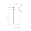 WALL LAMP ELDO 2XGU10 IP44 HR60274