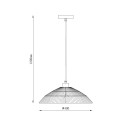 PENDANT LIGHT ARRA D40 E27 LIGHT BROWN