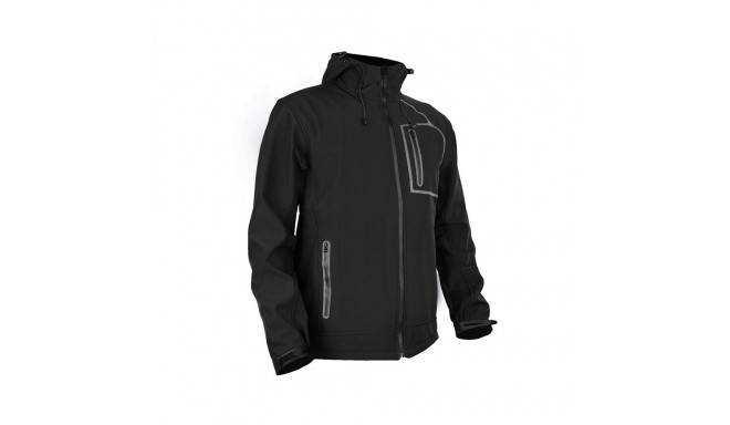 MENS JACKET SOFTSHELL STR_027_BLACK_XL