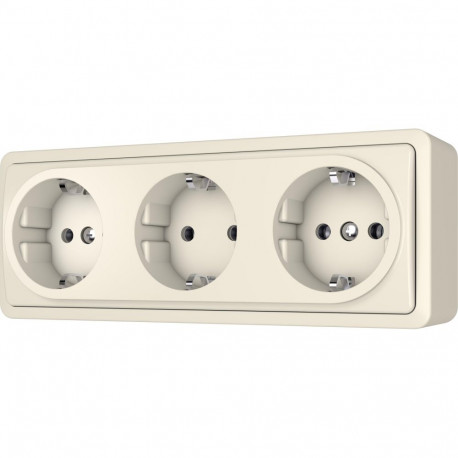 SOCKET 3PL SL+250 IVORY