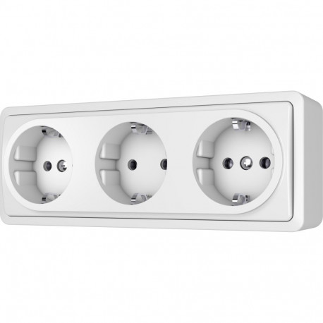 SOCKET 3PL SL+250 WHITE
