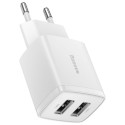 CHARGER BASEUS USB-AX2 10.5W valge