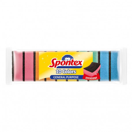 Spontex 10 värvi käsnad 10 tk