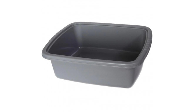 SQUARE BASIN 14L 39X39X15CM COCOA