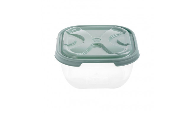 FOOD CONTAINER SQUARE NORDIC GREEN. 2.1L