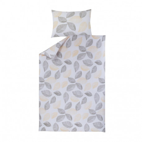 BED COV SET Cassia Leaves COTTON 140x200