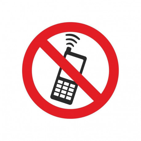 STICKE PROHI TALK telefoni teel 130x130mm