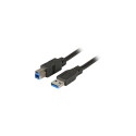 EFB ühenduskaabel USB3.0 A-B St-St 3m premium, must