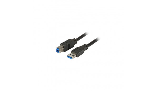 EFB ühenduskaabel USB3.0 A-B St-St 3m premium, must