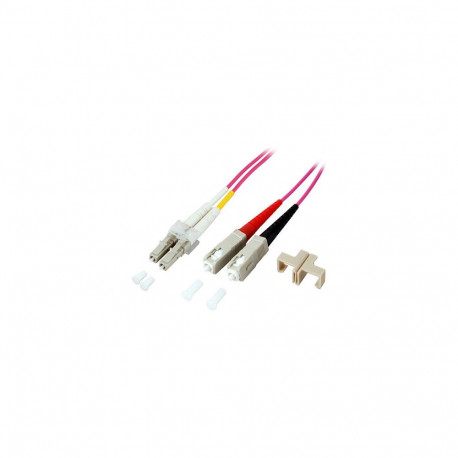 "Duplex Patchkabel LC-SC 50/125 OM4 LSZH 2mm 10m violett"