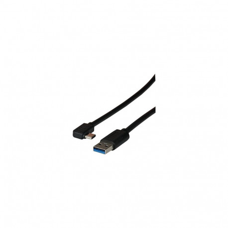 "EFB USB 3.2 Gen1 5Gbit 3A Anschlusskabel Typ-A Stecker - Typ-C Stecker 90 Grad 3m"