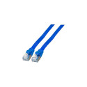 "EFB RJ45 Flachpatchkabel U/FTP, Cat.6A, PVC, 5m, blau"