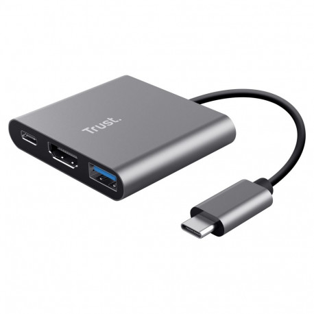 "Trust Dalyx 3-in-1 Multiport USB-C Adapter - Dockingstation"