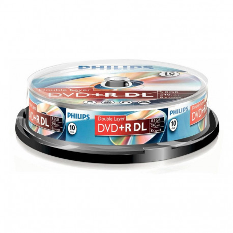 Philips DVD+R kettad 1x10 8,5GB DL 8x SP