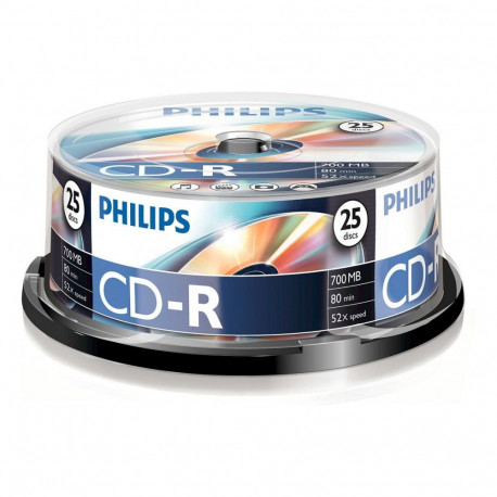 "1x25 Philips CD-R 80Min 700MB 52x SP"