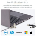 "StarTech 25-Pack Universal Laptop Lock 6.6ft (2m)"