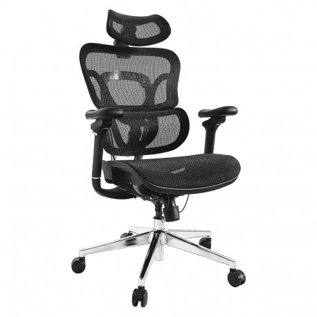 "Equip Ergonomischer Bürostuhl+Kopf/Armstützen schwarz lite Retail"