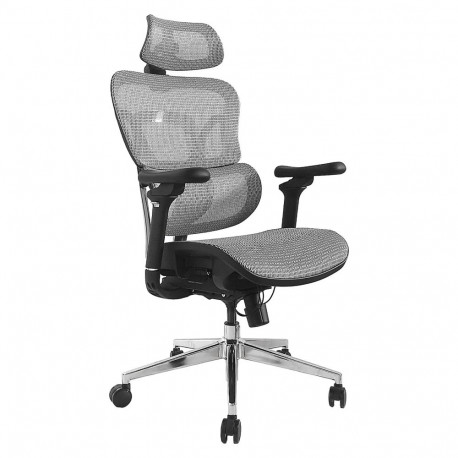 "Equip Ergonomischer Bürostuhl+Kopf/Armstützen grau lite Retail"