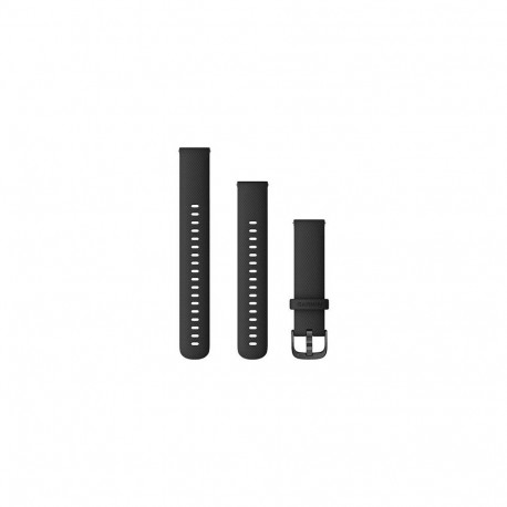 Garmin asendusrihm 18mm silikoonist, must/šieferhall
