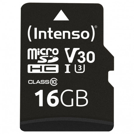 "Z MicroSDHC 16GB Intenso UHS-I C10 90MB/S inkl. SD-Adapter"