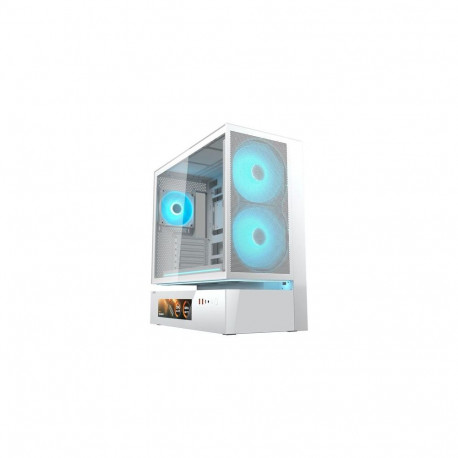 COUGAR Midi Tower Case, CFV235 Vision, ARGB, LCD Display, Mesh, White