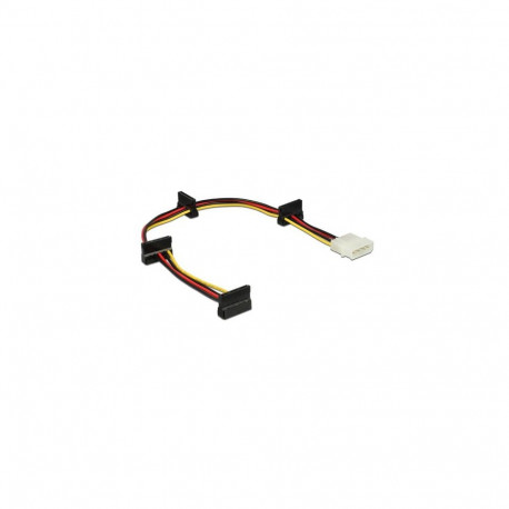 DeLOCK 0.4m, Molex 4p/4xSATA 15p