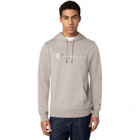 Bluza męska Champion Hooded Sweatshirt beżowa 220782 ES035 S
