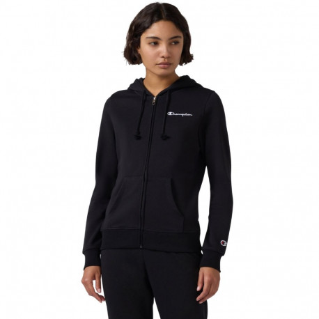 Bluza damska Champion Full Zip Hoodie Sweatshirt czarna 118406 KK001 XS