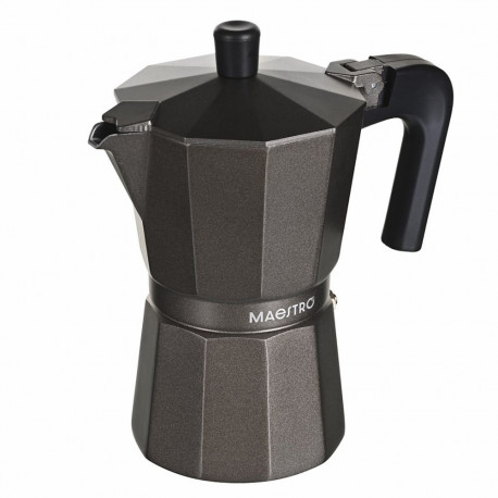 Coffee Maker - Maestro MR-1666-6-BROWN 6 Cup Moka Pot Aluminum Bronze