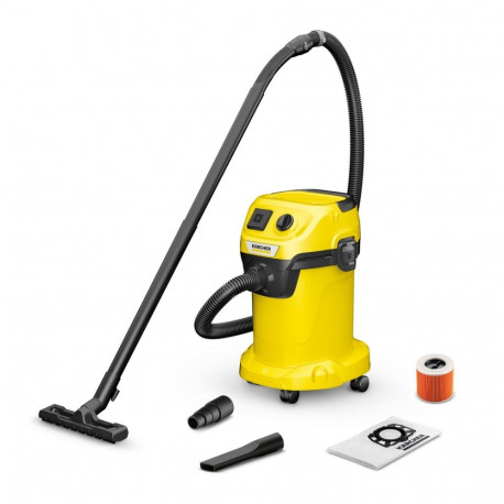 Vacuum Cleaner - Kärcher WD 3 P V-19/4/20 1000W 19L Stainless Steel Wet And Dry Black