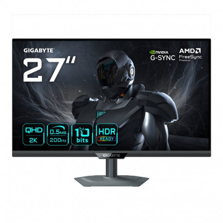 Monitor - GIGABYTE G27Q20 27” QHD 200Hz 0.5ms G-Sync FreeSync HDR10 Black