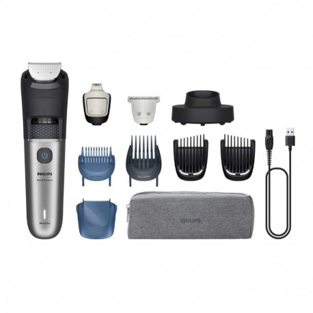 Grooming Tool - Philips Beard Trimmer 7000 Series BT7670/15, 40 Length Settings, 120 Min Runtime, Bl