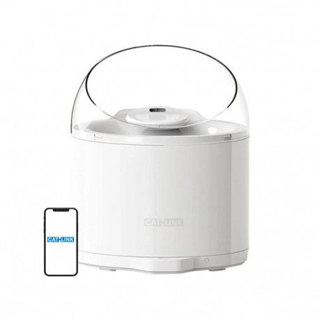 Pet Water Dispenser - Catlink Pure 2 Smart Water Fountain 2.6L Capacity, 99.99% Purity, White