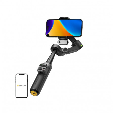 Camera Stabilizer - AOCHUAN X3 Gimbal 3-Axis Stabilization 360° Face Tracking Black