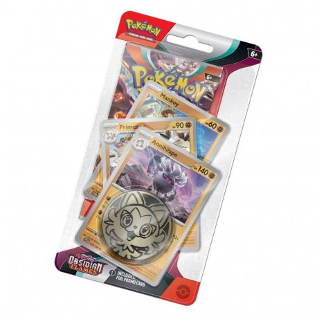 Trading Card Game - Pokémon TCG: Scarlet & Violet: Annihilape Obsidian Flames Premium Pack, 3 Promo 