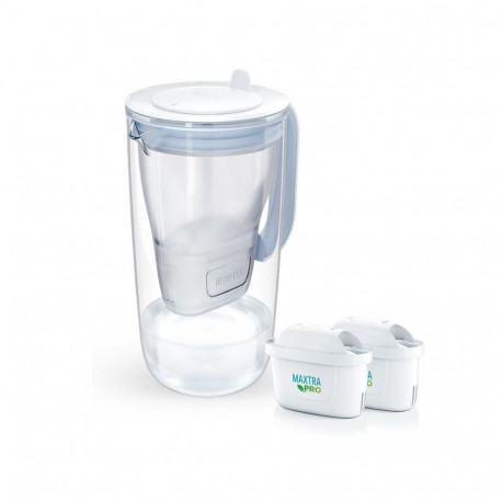 Water Filter Pitcher - Brita Glass+ 2.5L With 2 Maxtra Pro Cartridges Blue